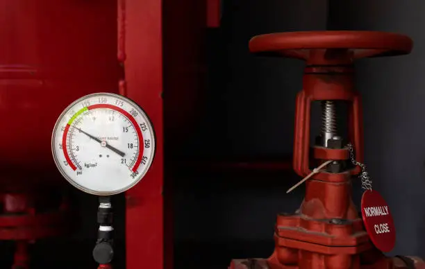 Pressure gauge for fire suppression system