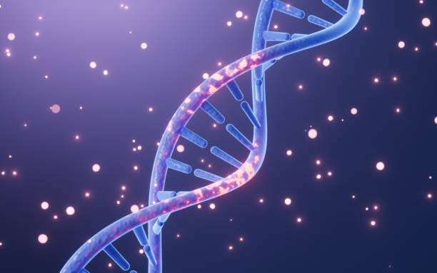 istock Mutated DNA and molecules, scientific biotechnology, 3d rendering. 1407225034