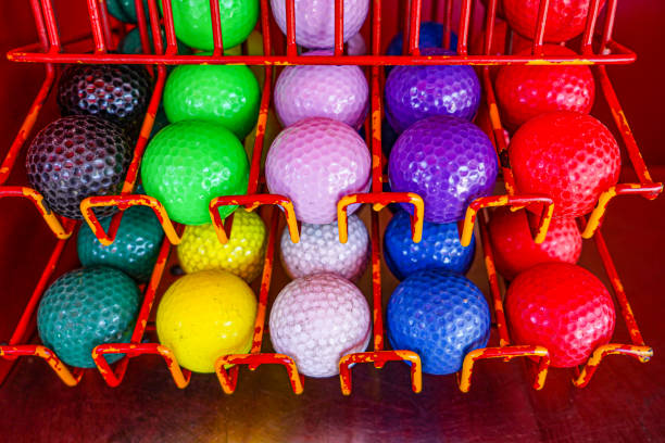 istock Miniature Golf Balls, Close-Up 1407228116