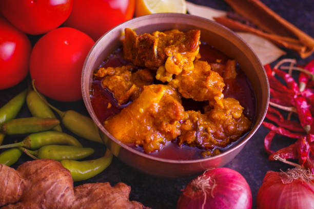 istock selective focus of delicious mutton curry. 1407232707