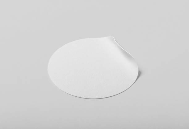istock Rounded sticker mockup template with copy space for your logo or graphic design 1407243289