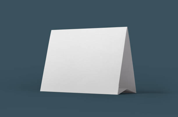 istock Table tent card mockup template with copy space for your logo or graphic design 1407243331
