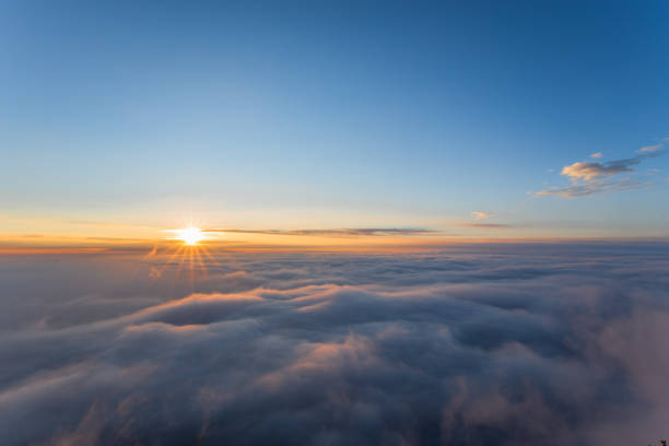 istock Sea of clouds and sunrise 1407244359