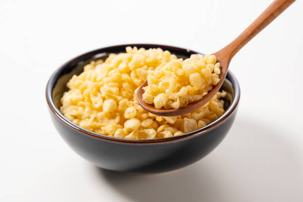 istock Tenkasu served in a bowl placed on a white background. 1407245466