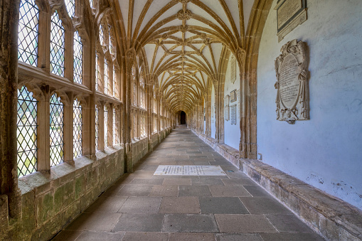 The corridors of Wells Cathedral