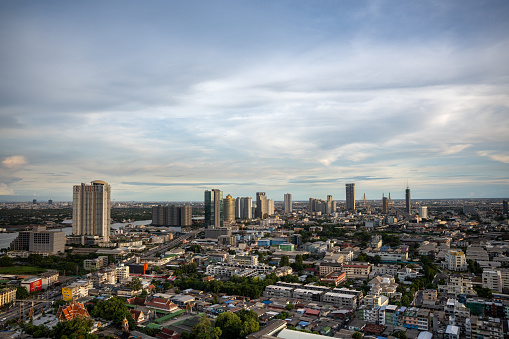 Bangkok cityscape on the high building