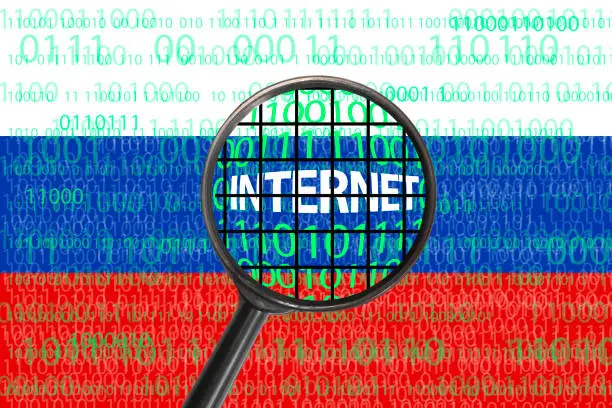 Photo of Russia bans internet, hacker cyber attack concept