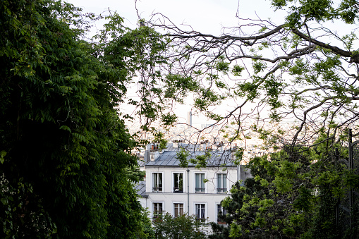 Apartment building in the Montmartre district of Paris