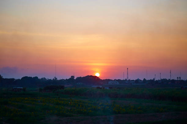 istock Sunset at Mekong river, view from Vientiane,Laos 1407262838