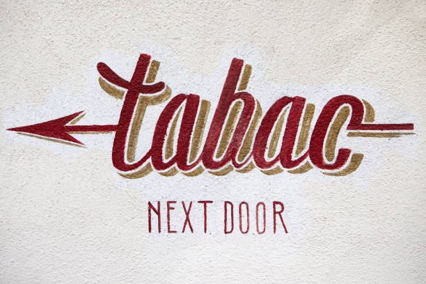 Message in French translated as 'tobacconist next door'