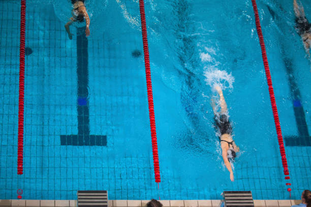 istock Swimming competition freestyle 1407275864