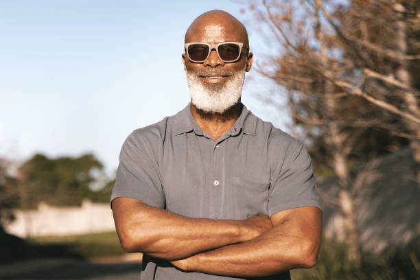 Portrait of a handsome senior man
