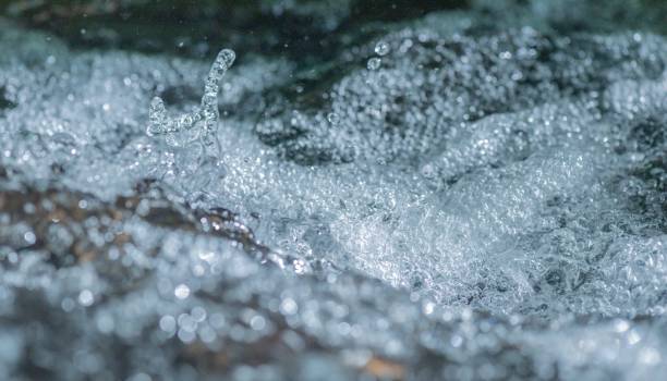 istock Close-up of clear water in a mountain river 1407282890