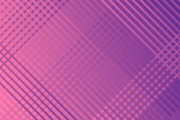 화려한 배경에 분홍색과 보라색 추상 사각형 패턴의 그림 - 벽지에 좋습니다. - checked purple tablecloth pattern stock illustrations