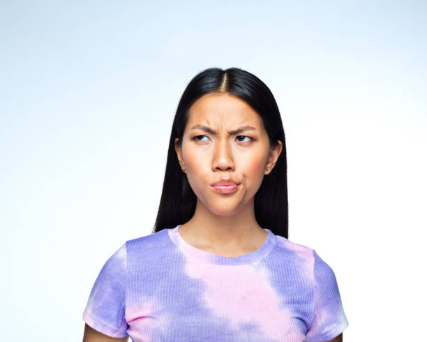 Confused young woman