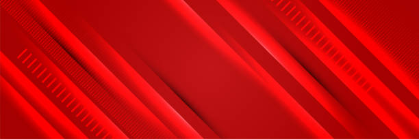 istock Modern abstract dark red orange yellow banner background. light line red colorful Abstract wide banner design background 1407296827