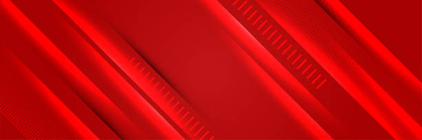 istock Modern abstract dark red orange yellow banner background. light line red colorful Abstract wide banner design background 1407297076