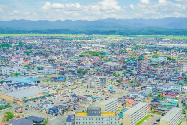 istock Akita City landscape from Serion (Akita City Port Tower) 1407298892