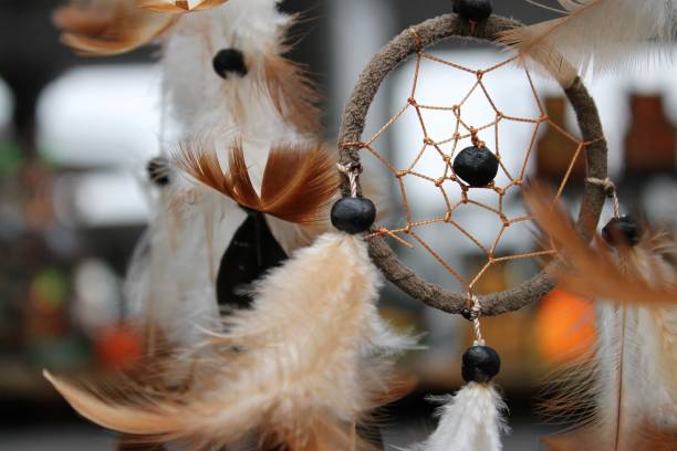 istock brown dream catcher hanging at a fair 1407303329