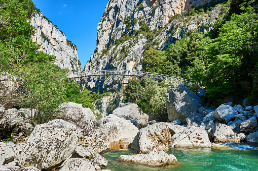 Verdon Canyon in the Provence in the south of France.