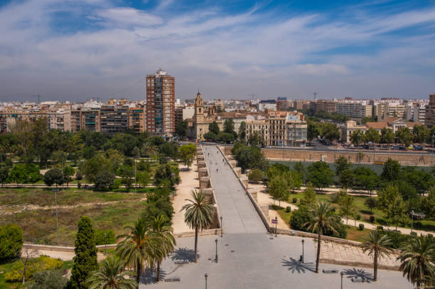istock Panoramic view of old town of Valencia 1407309340