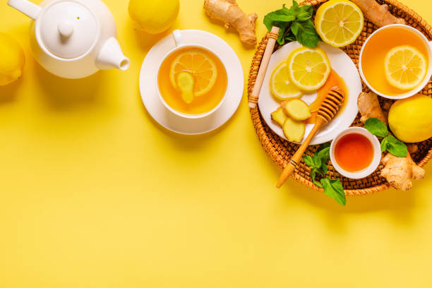 istock Green tea with lemon, ginger and honey 1407312477