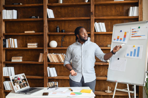 istock Concept of a smart team working online from home 1407314281