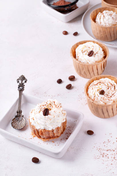 istock Mini cheesecake with cappuccino taste 1407321634