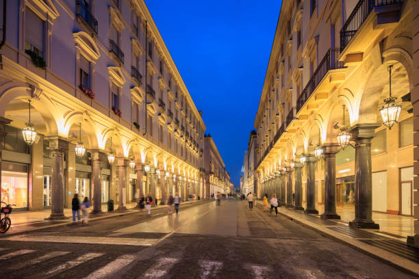 istock Street in Turin at dusk 1407322763