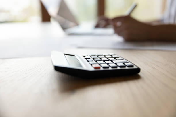 istock Close up focus on calculator, budget planning concept. 1407323266