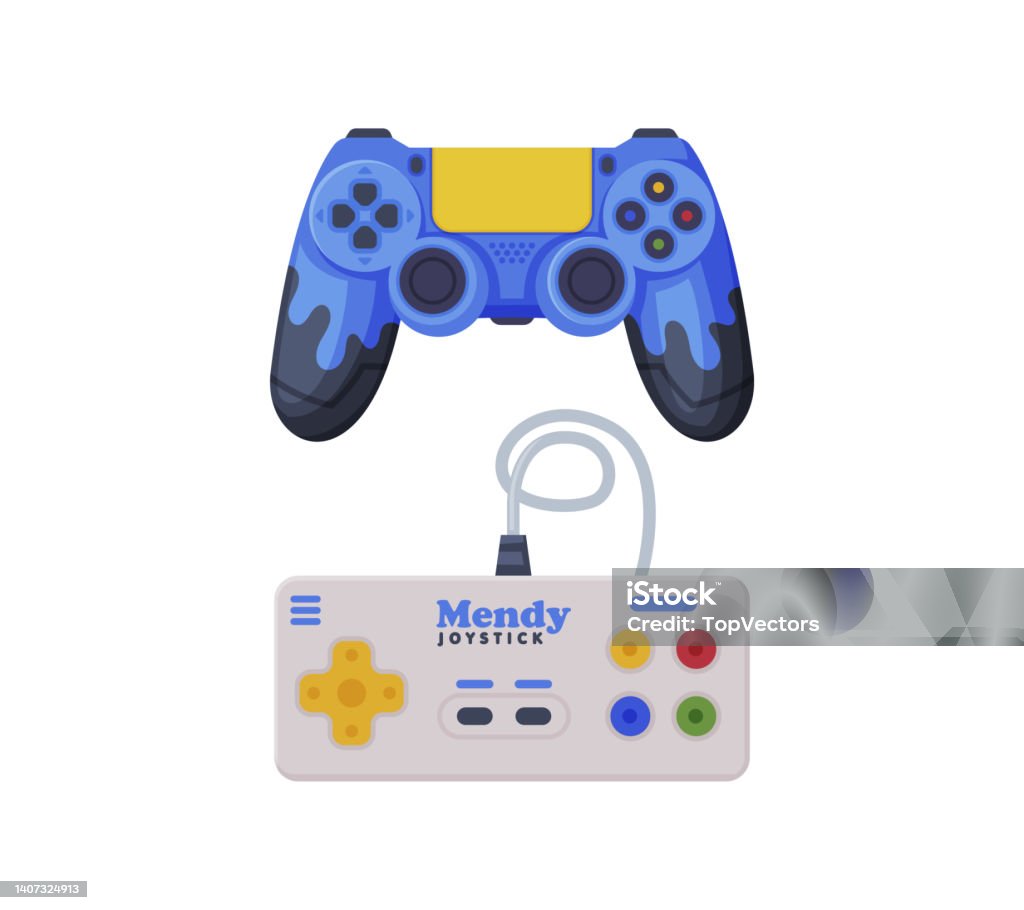 Console Gamepad Gamepad As Game Controller And Input Device For Video Game Console ...
