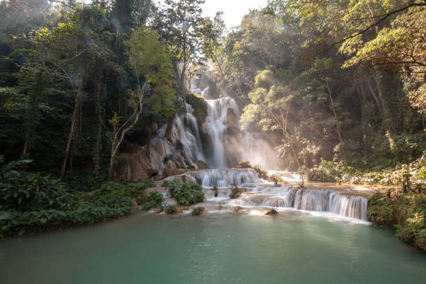 istock Tad Kuang Si or Kuang Si Falls 1407332423