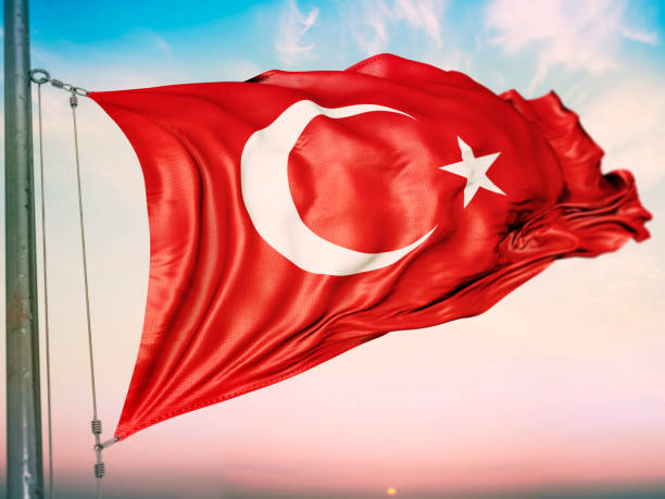 istock turkey flag, turkish state and waving flag 1407332675