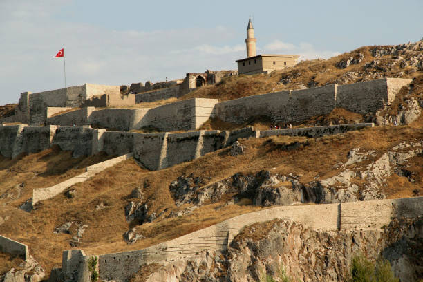 istock Van Castle against a blue sky with clouds, in the Eastern Anatolia region 1407333922