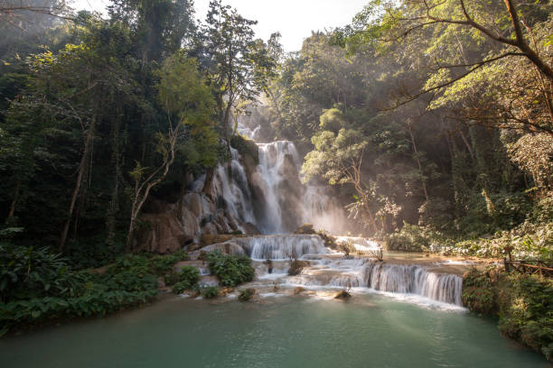 istock Tad Kuang Si or Kuang Si Falls 1407335558