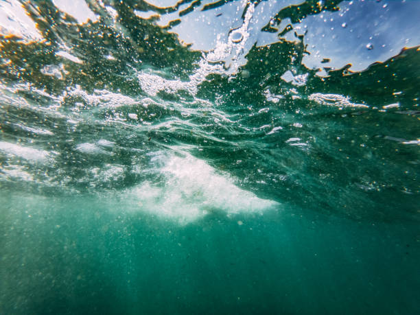 Underwater View of Bubbles