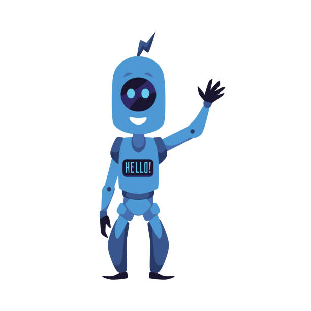 108 Cute Robot Mascot Cartoon Vector Illustration Welcome Illustrations &  Clip Art - iStock