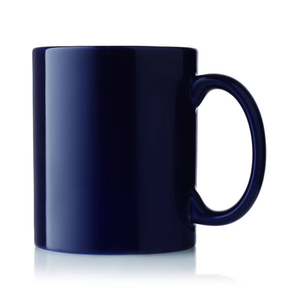 istock Side view of blue coffee mug 1407368064