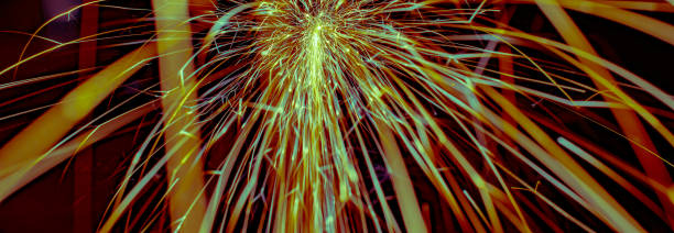 istock lines of light. sparks in the dark 1407372932