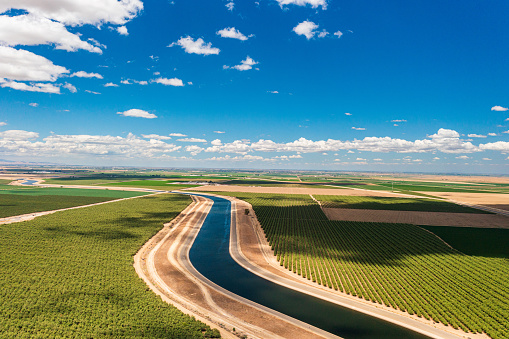 California Aqueduct in the Central Valley