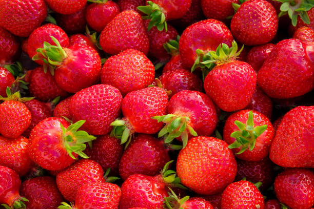 istock Strawberries background. Strawberry. Food background. 1407377527