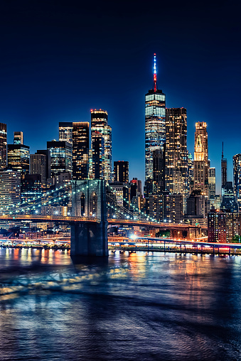Nueva York de noche, Estados Unidos photo