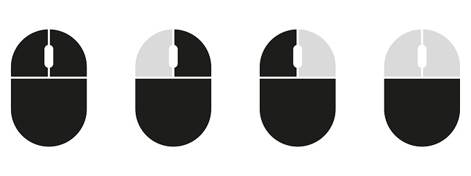 Computer Mouse Prinout Print Stock Illustration - Download Image Now - Computer Mouse ...