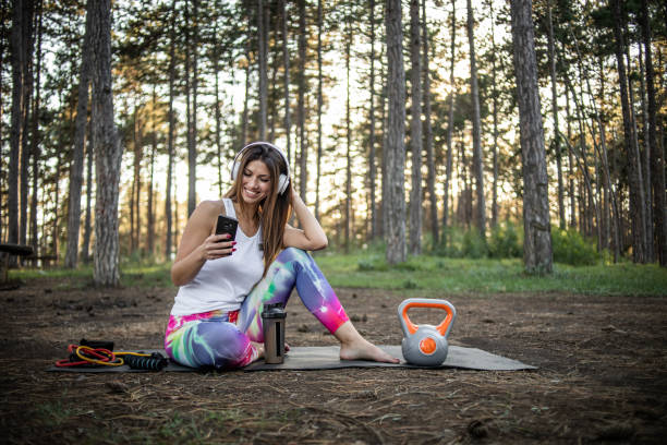 istock Sporty athletic young woman 1407390562