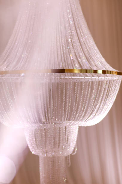 istock wedding decor beautiful crystal chandelier close up 1407390822