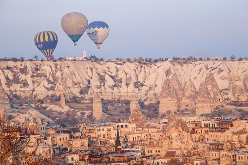 Balloons and their fairy-tale image in Cappadocia