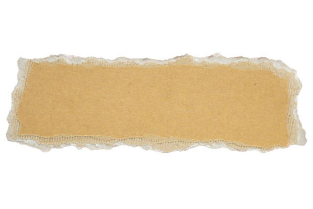 istock Brown Cardboard paper piece isolated on white background 1407409815