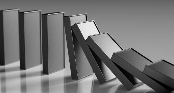 istock Leadership direction business dominos concept 1407411510