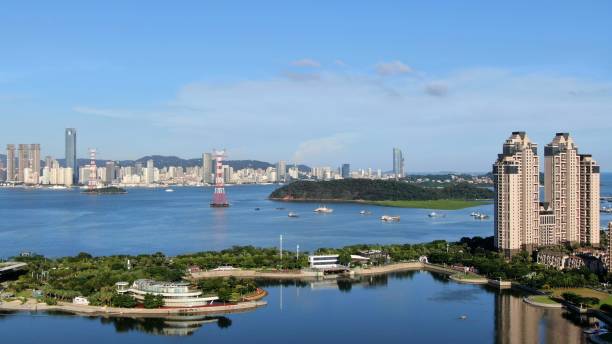 istock China Xiamen bay view 1407437485
