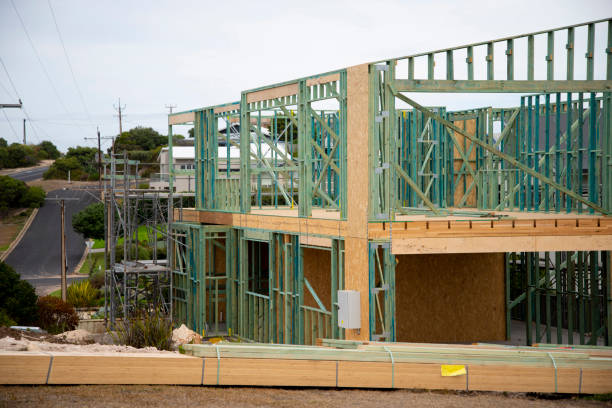 Construction of a House stock photo